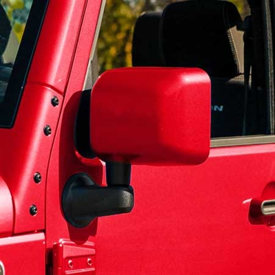 Jeep Wrangler Painted Mirror Covers, 2007, 2008, 2009, 2010, 2011, 2012, 2013, 2014, 2015, 2016, 2017, 2018