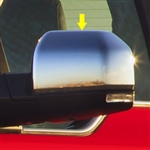 Ford F150 Chrome Top Half Mirror Covers, 2015, 2016, 2017, 2018, 2019, 2020