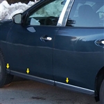 Nissan Pathfinder Chrome Door Accent Trim, 2013, 2014, 2015, 2016, 2017, 2018, 2019, 2020, 2021
