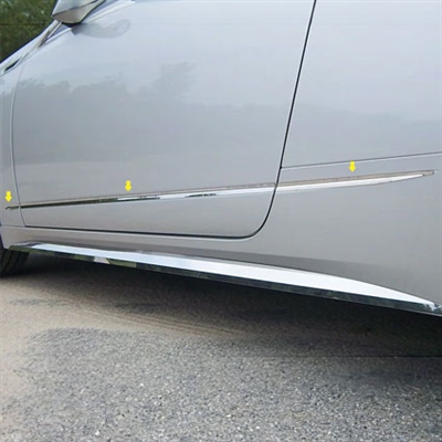Cadillac CTS Coupe Chrome Door Molding Insert Trim, 6pc 2011, 2012, 2013, 2014