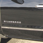 Chevrolet Silverado Double Cab Chrome Molding Insert Trim, 2014, 2015, 2016, 2017, 2018