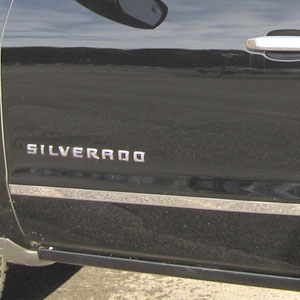 Chevrolet Silverado Chrome Molding Insert Trim, 2014, 2015, 2016, 2017, 2018
