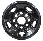 Chevrolet Silverado 2500 Gloss Black Wheel Covers (16"), 1999, 2000, 2001, 2002, 2003, 2004, 2005, 2006, 2007, 2008, 2009