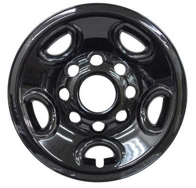 Chevrolet Suburban Gloss Black Wheel Covers (16"), 4pc 1999, 2000, 2001, 2002, 2003, 2004, 2005, 2006, 2007, 2008, 2009