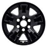 Chevrolet Suburban Custom Snap-In Gloss Black Wheel Covers (17"), 4pc  2015, 2016, 2017, 2018, 2019