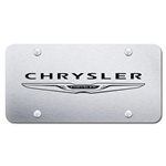 Chrysler Logo Chrome License Plate