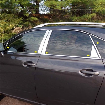 Lexus RX350 / RX450 Chrome Pillar Post Trim, 10pc 2010, 2011, 2012, 2013, 2014, 2015