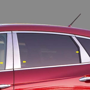 Honda Crosstour Chrome Pillar Post Trim 2010, 2011, 2012, 2013, 2014, 2015