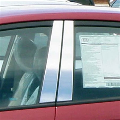 Kia Forte Chrome Pillar Post Trim, 4pc 2010, 2011, 2012, 2013