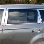 Kia Soul Chrome 10 piece Pillar Post Trim 2010, 2011, 2012, 2013