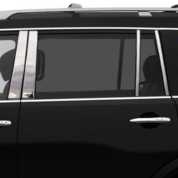 Nissan Armada Chrome Pillar Post Trim, 2016, 2017, 2018, 2019, 2020, 2021, 2022, 2023
