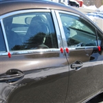 Honda Civic Sedan Chrome Pillar Post Trim, 2012, 2013, 2014, 2015