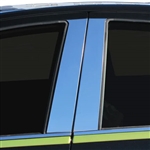 Toyota Prius C Chrome Pillar Post Trim, 4pc, 2012, 2013, 2014, 2015, 2016, 2017, 2018, 2019