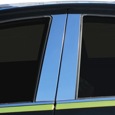 Toyota Prius C Chrome Pillar Post Trim, 4pc, 2012, 2013, 2014, 2015, 2016, 2017, 2018, 2019