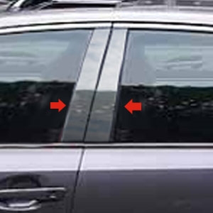 Lexus GS Chrome Pillar Post Trim, 2013, 2014, 2015, 2016, 2017, 2018, 2019, 2020