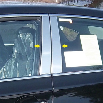 Toyota Avalon Chrome Pillar Post Trim, 4pc 2013, 2014, 2015, 2016, 2017, 2018