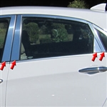 Hyundai Elantra GT Chrome Pillar Post Trim, 2013, 2014, 2015, 2016, 2017