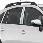 Subaru Impreza Wagon Chrome Pillar Post Trim, 2012, 2013, 2014, 2015, 2016