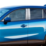 Mazda CX-5 Chrome Pillar Post Trim, 8pc, 2013, 2014, 2015, 2016