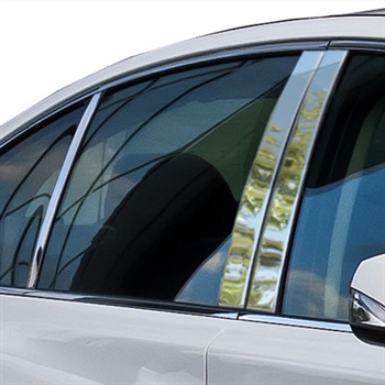 Infiniti Q50 Chrome Pillar Post Trim, 2014, 2015, 2016, 2017, 2018, 2019, 2020, 2021, 2022