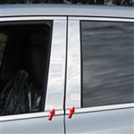 Toyota Highlander Chrome Pillar Post Trim, 4pc, 2014, 2015, 2016, 2017, 2018, 2019