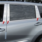 Toyota Highlander Chrome Pillar Post Trim, 6pc, 2014, 2015, 2016, 2017, 2018, 2019