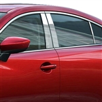 Mazda 6 Chrome Pillar Post Trim, 6pc, 2014, 2015, 2016, 2017, 2018, 2019, 2020, 2021