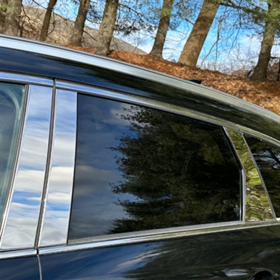 Mazda CX-9 Chrome Pillar Post Trim, 6pc  2016, 2017, 2018, 2019, 2020, 2021, 2022, 2023