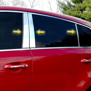 Kia Sportage Chrome Pillar Post Trim, 2017, 2018, 2019, 2020, 2021, 2022