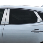 Jaguar E-Pace Chrome Pillar Post Trim, 8pc 2018, 2019, 2020, 2021, 2022, 2023