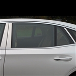 Lexus LS Chrome Pillar Post Trim, 6 piece set, 2018, 2019, 2020, 2021