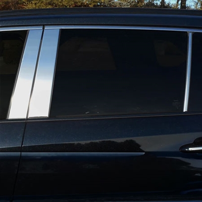 Toyota Rav4 Chrome Pillar Post Trim, 6pc 2019, 2020, 2021, 2022, 2023, 2024, 2025