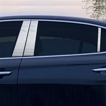 Genesis G70 Chrome Pillar Post Trim, 2019, 2020, 2021, 2022, 2023, 2024, 2025