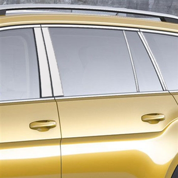 Volkswagen Atlas Chrome Pillar Post Trim, 10pc  2018, 2019, 2020, 2021, 2022, 2023, 2024, 2025