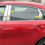 Kia Forte Chrome Pillar Post Trim, 6pc 2019, 2020, 2021, 2022, 2023, 2024