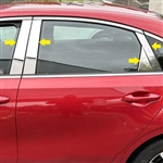 Kia Forte Chrome Pillar Post Trim, 2019, 2020, 2021, 2022, 2023, 2024