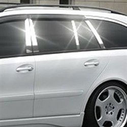 Mercedes E Class Wagon Chrome Pillar Post Trim, 2004, 2005, 2006, 2007, 2008, 2009