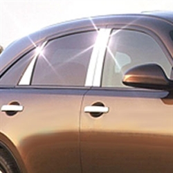 Infiniti FX35 Chrome Pillar Post Trim, 2004, 2005, 2006, 2007, 2008