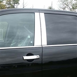 Nissan Titan Crew Cab Chrome Pillar Post Trim, 4pc. Set, 2004, 2005, 2006, 2007, 2008, 2009, 2010, 2011, 2012, 2013, 2014, 2015