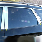 Nissan Murano Chrome Pillar Post Trim, 6 piece Set, 2003, 2004, 2005, 2006, 2007