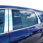 Mazda CX-9 Chrome 6 pc. Pillar Post Trim, 2007, 2008, 2009, 2010, 2011, 2012, 2013, 2014, 2015