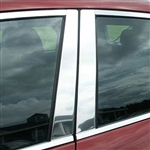 Mazda 3 Hatchback or Sedan Chrome Pillar Post Trim, 2004, 2005, 2006, 2007, 2008, 2009