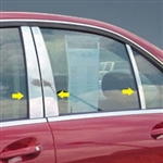 Mercedes C-Class Sedan Chrome Pillar Post Trim, 2008, 2009, 2010, 2011