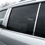 Honda Pilot Chrome Pillar Post Trim, 6pc 2009, 2010, 2011, 2012, 2013, 2014, 2015