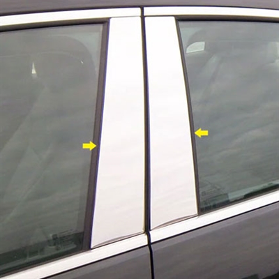 Chevy Malibu Chrome Pillar Post Trim, 4pc  1997, 1998, 1999, 2000, 2001, 2002, 2003