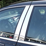 Lincoln Town Car Long Body Chrome Pillar Post Trim, 4pc set, 2003, 2004, 2005, 2006, 2007, 2008, 2009, 2010, 2011