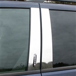 Ford Explorer Sport Trac Chrome Pillar Post Trim, 4pc. Set with keyless entry cutout, 2007, 2008, 2009, 2010