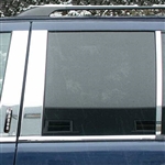 Lincoln Aviator Chrome Pillar Post Trim, 6pc  2003, 2004, 2005