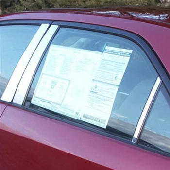 Cadillac CTS Chrome Pillar Post Trim, 6 pc. Set, 2003, 2004, 2005, 2006, 2007