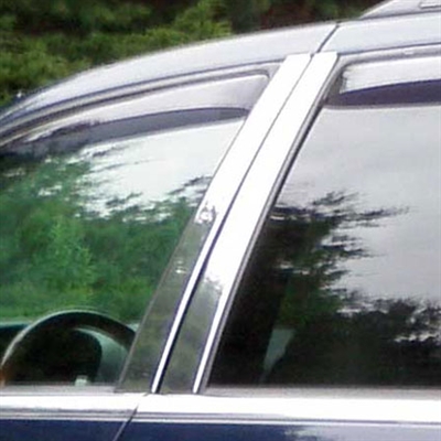 Cadillac SRX Chrome Pillar Post Trim, 4pc 2004, 2005, 2006, 2007, 2008, 2009
